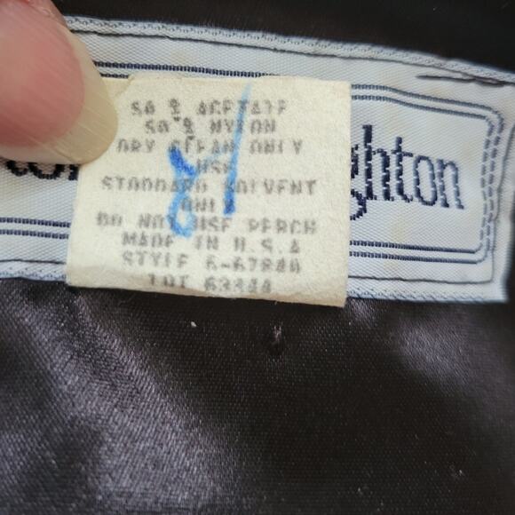 Vintage Norton McNaughton Velvet Floral Jacket Gold Threads Whimsey Goth - 12 - Picture 5 of 7